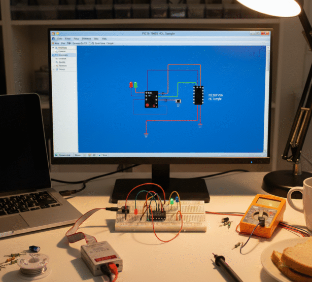 PIC microcontroller lab setup