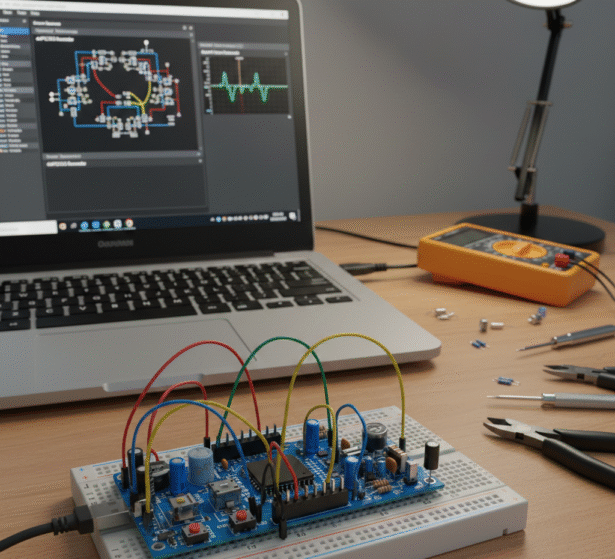 Embedded electronics prototyping setup