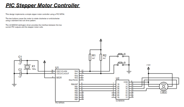 PIC Stepper Motor Controller